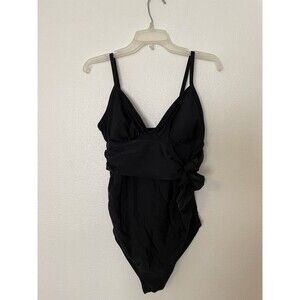 Isabel Maternity Halter One Piece Swimsuit Black Swimwear S